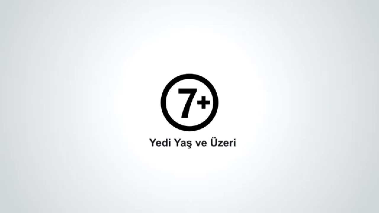 Yedi Yaş ve Üzeri Betimleyen: Emin AKSU Yatay dikdörtgen beyaz fonlu görselde siyah çemberli beyaz dairenin içinde 7 ve artı ifadeleri, çemberin altında da “Yedi yaş ve üzeri” yazısı yer alıyor. Çember resmin tam ortasında duruyor, çemberin içerisinde siyah renkle 7 rakamı ile sağ tarafında da kısa dikey çizgiyi tam ortasından kesen kısa yatay çizgiden oluşan artı işareti bulunmakta.  Çemberin çevresi yaklaşık bir parmak kalınlığında.