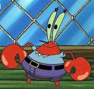 Sponge Bop Square Pants-Sünger Bop Kare Şort-Mr Krabs- Bay Yengeç
