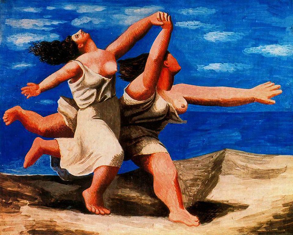 Two Women Runnıng On The Beach (The Race) / Sahilde Koşan İki Kadın (Yarış)